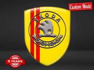 Skoda Autoaufkleber Robust Universal Anpassbar